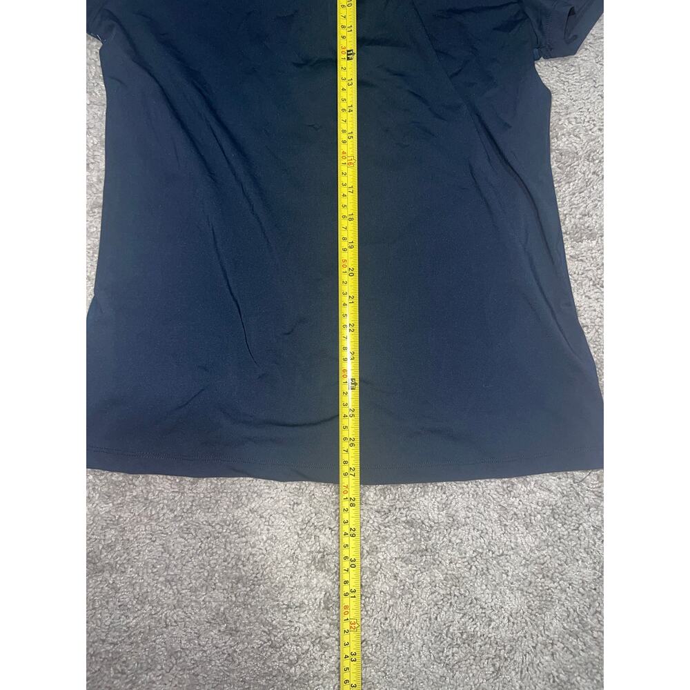 Blue GymSmart short-sleeve golf polo shirt Womens Top sz M - Picture 7 of 8